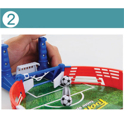 Juego de mesa de fútbol en miniatura para niños, juego de mesa portátil para deportes al aire libre, educativo, pelota de juego