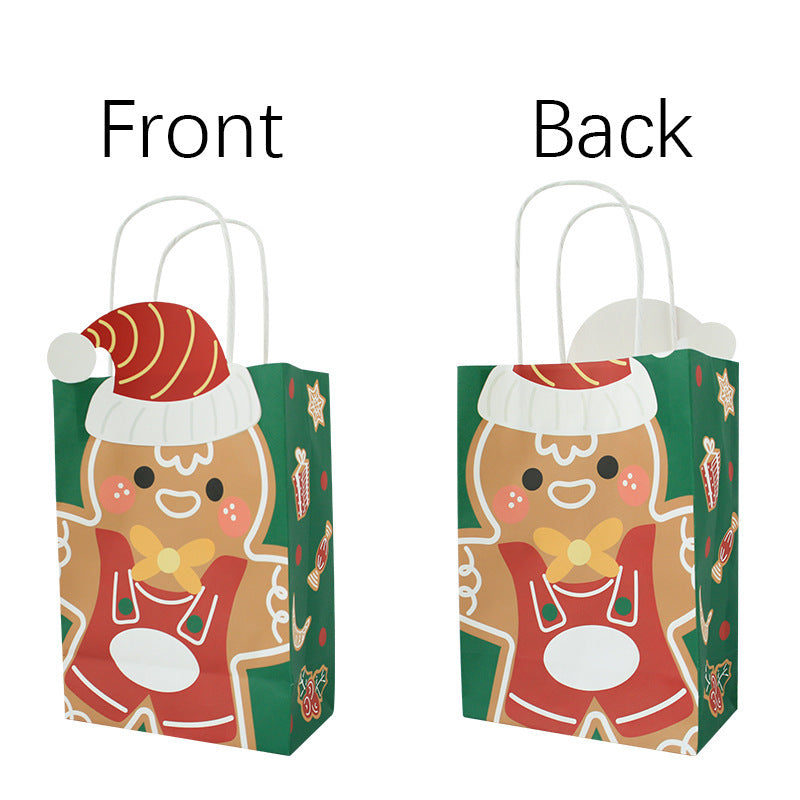 Christmas Kraft Paper Portable Paper Bag