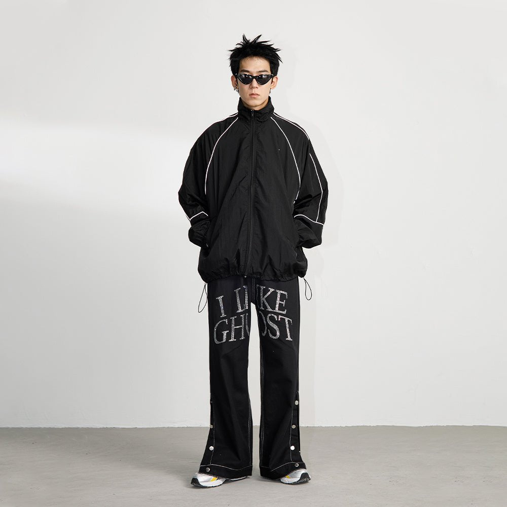 Retro Flared Trousers Men And Women Hip Hop Hipster Casual Pants - BAGMODA