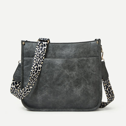 Crossbody-Schultertaschen mit Leopardenmuster und großer Kapazität