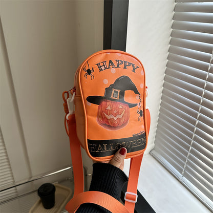 Bolso bandolera con estampado de dibujos animados oscuros