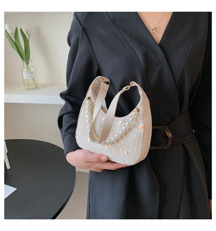 SunnyBloom Straw Woven Bag