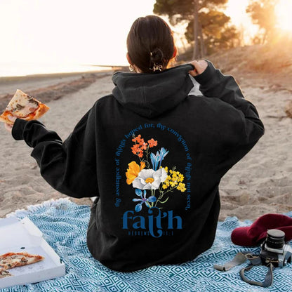 Sudadera con capucha cristiana estética con versículo bíblico para mujer