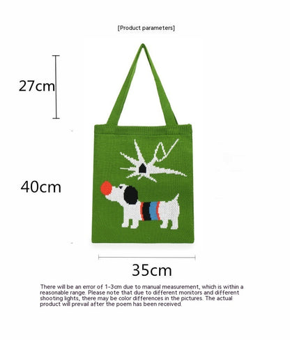 Bolsas de punto para cachorros