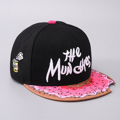Gorra de béisbol de ala plana con esquinas faltantes, ideal para hombres y mujeres, para deportes al aire libre y a prueba de sol.