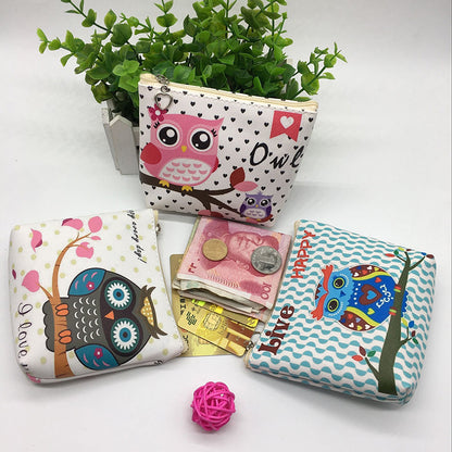 Damen Kinder Student Brieftasche Münztasche Aufbewahrungstasche PU Tasche