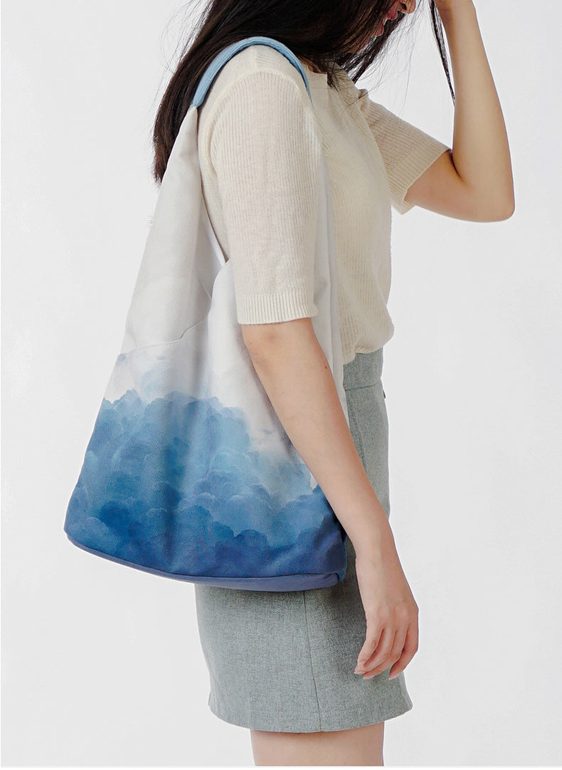 Simple Artistic Canvas Bag Female Large Capacity Shoulder Bag