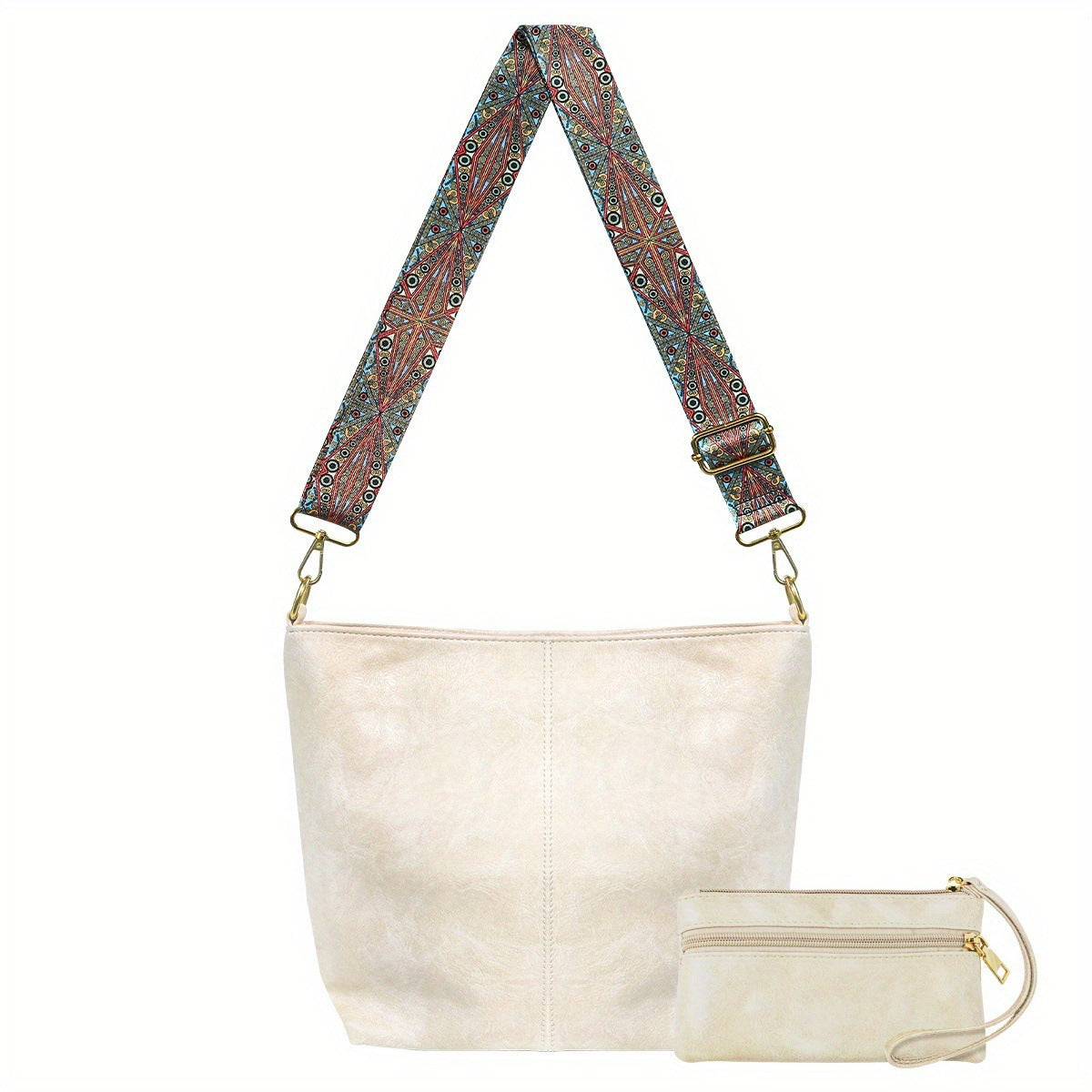 Retro Broadband Shoulder Messenger Bag