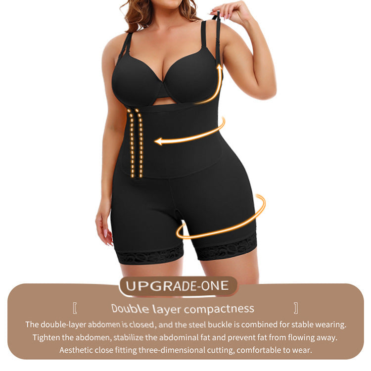 Einteilige Taillen- und Hüftstraffung, straffe Körperfett-Shapewear für Frauen in Übergröße