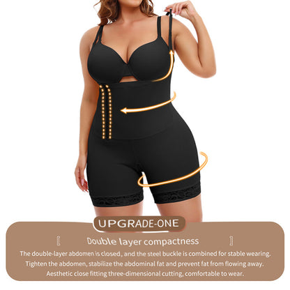 Einteilige Taillen- und Hüftstraffung, straffe Körperfett-Shapewear für Frauen in Übergröße