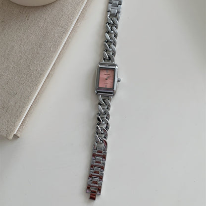 Klassische einfache Design Kette Uhr weibliche