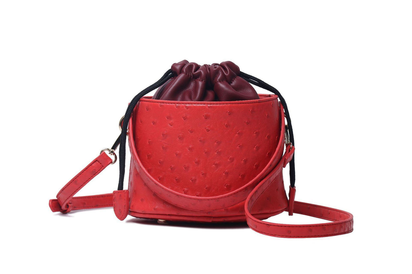 Mini bucket bag with single shoulder bag