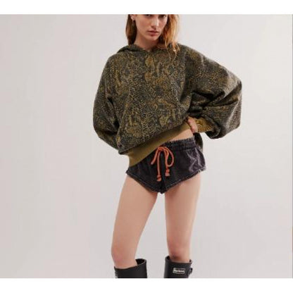 Sudadera con capucha para mujer con impresión 3D de moda