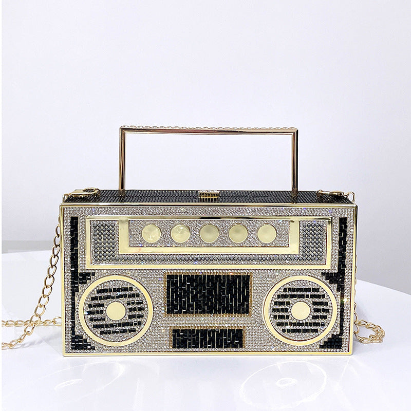 Diamonds Radio Clutch - BAGMODA