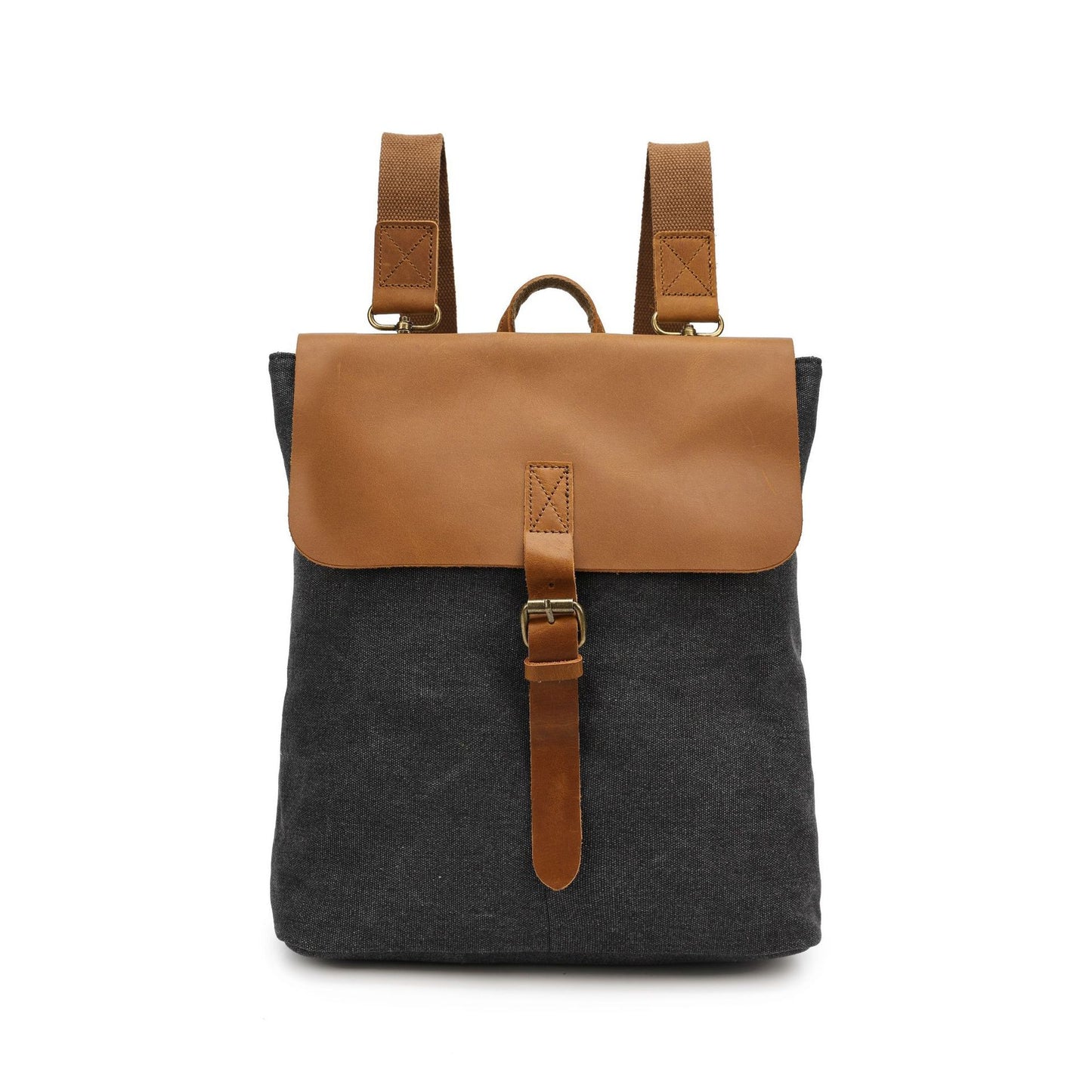 Mochila minimalista informal de piel de caballo