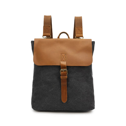Mochila minimalista informal de piel de caballo