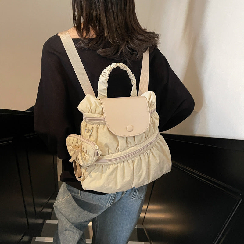 Pleated Backpack