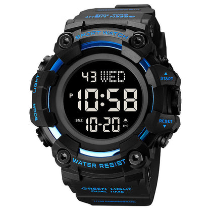 Reloj de moda con esfera grande para estudiantes varones, moderno y resistente al agua.