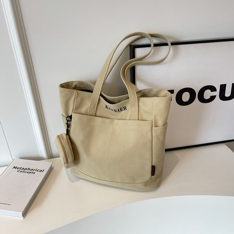 Canvas Shoulder Leisure Tote Bag