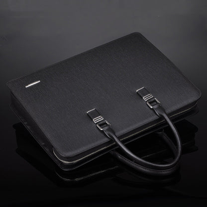 Maletín de negocios con cerradura de combinación y múltiples compartimentos para hombre