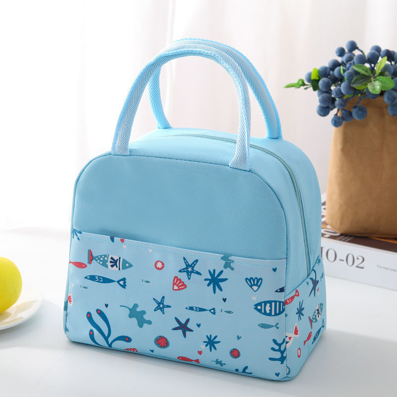 Large Capacity Portable Aluminum Foil Thickening Insulated Lunch Box Bag