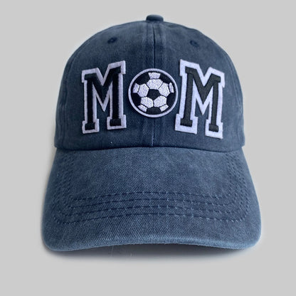 Retro Simple Football Mom Letter Bestickte Baseballkappe