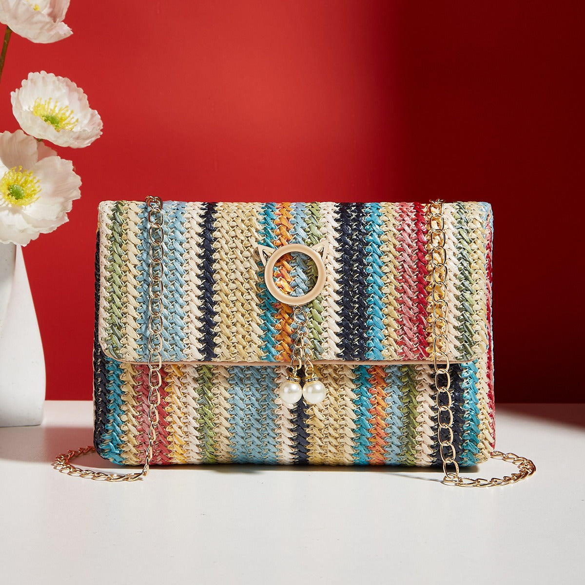 Charming Korean Straw Crossbody