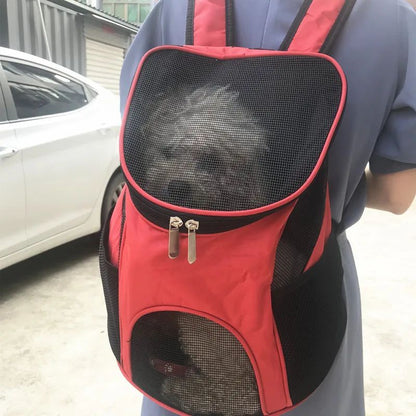 Mochila transpirable para transportar cachorros, portátil, para perros pequeños, chihuahua, schnauzer, pug, suministros para mascotas al aire libre