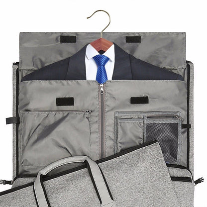 Bolsa de lona con correa y múltiples bolsillos