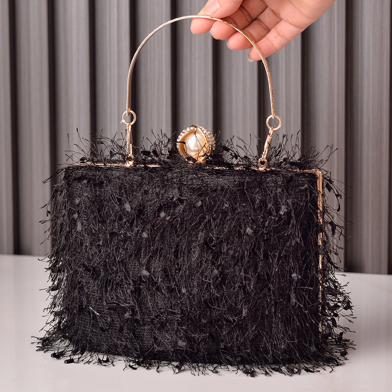 Tassel Party Evening Bag Fashion Luxury Designer Square Bags Crossbody Shoulder Bag Ladies