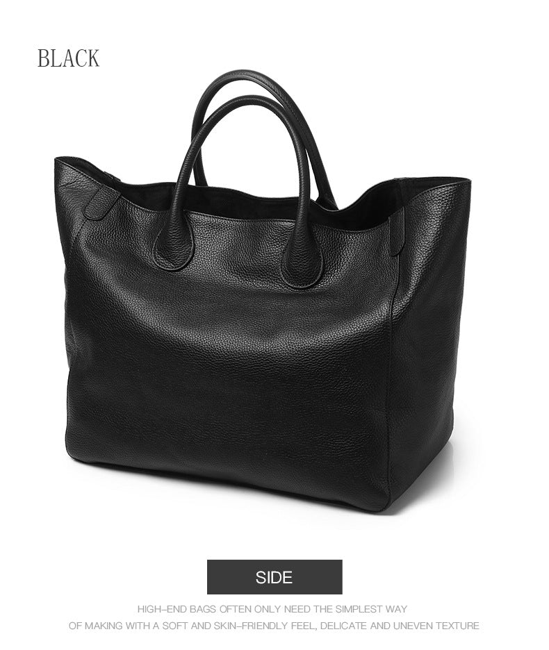 Luxe Oversized Leather Tote