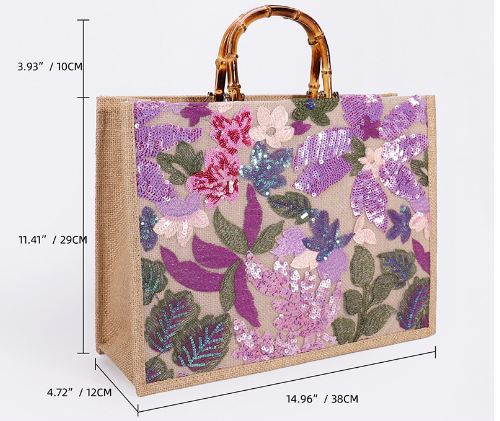 Sequin Bamboo Bag