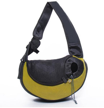 1 stück Outdoor Reise Mesh Oxford Pet Puppy Träger Handtasche Tasche Einzelner Schulterbeutel Sling Mesh Komfort Reise Tote Schultertaschen