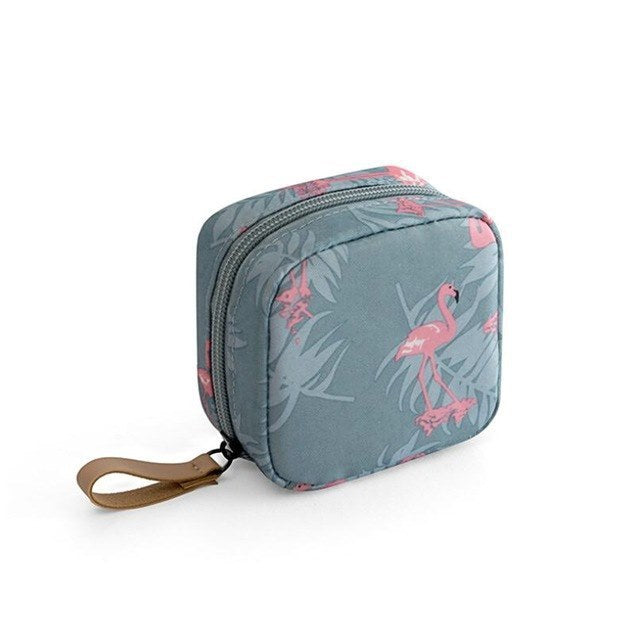 Portable mini cosmetic bag