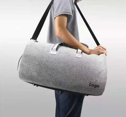Bolsa de lona con correa y múltiples bolsillos