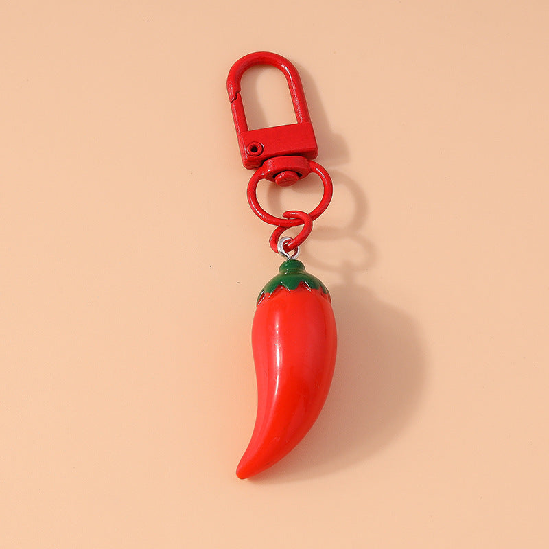 Creative Trendy Personalized Chili Keychain Accessory
