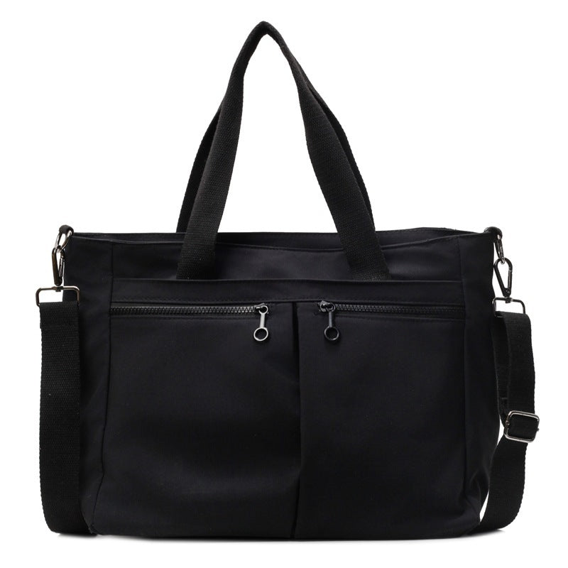 Solid Color Casual Portable Messenger Bag