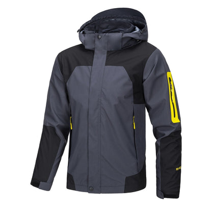 Shelljacke Herrenjacke Dünn Winddicht Wasserdicht Kapuzenmantel Outdoor
