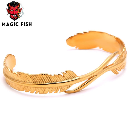 Cuff Bracelets/Stainless Steel/Bracelets Bangles for Women Eagle & Feather Viking Bracelet Men Wristband Fashion Jewelry