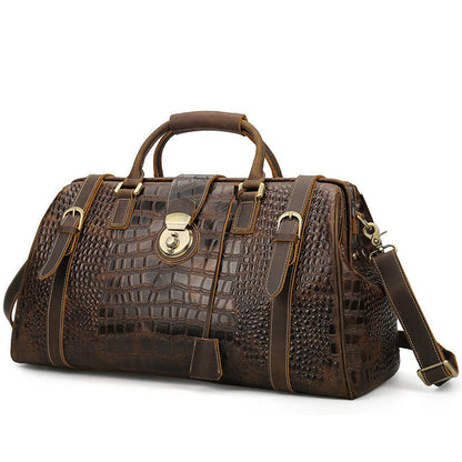 Trendige Reisetasche aus Leder
