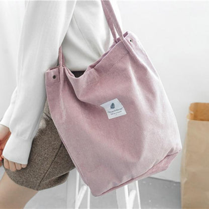 Bolsa de hombro reutilizable ecológica de lona