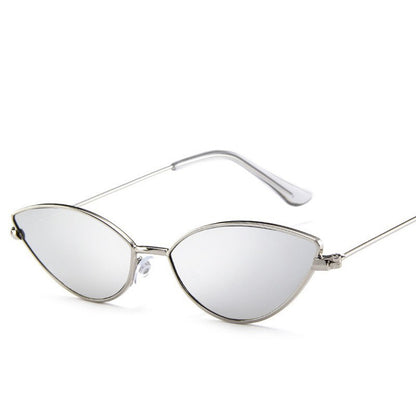 Neu Nette Sexy Sunglases Retro Cat Eye Sonnenbrille Frauen Metall Dreieck Vintage Cateye Sonnenbrille 