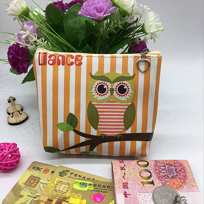 Damen Kinder Student Brieftasche Münztasche Aufbewahrungstasche PU Tasche