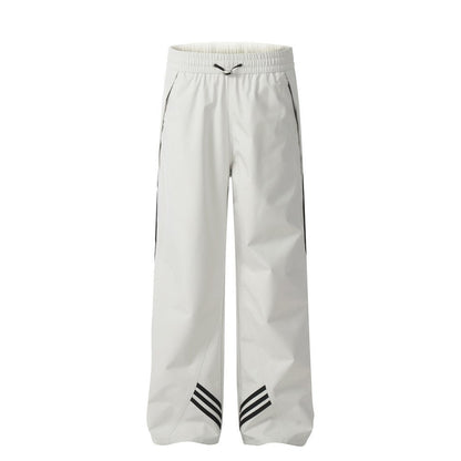 Around Three Bars Patchwork Casual Pants Men - BAGMODA