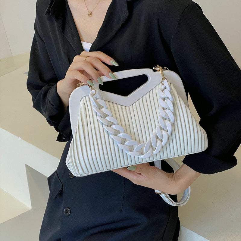 Triangle Pleated Bags