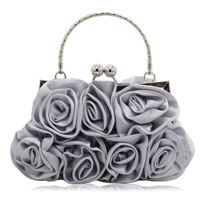 RoseGlow Bridal Silk Ensemble - BAGMODA