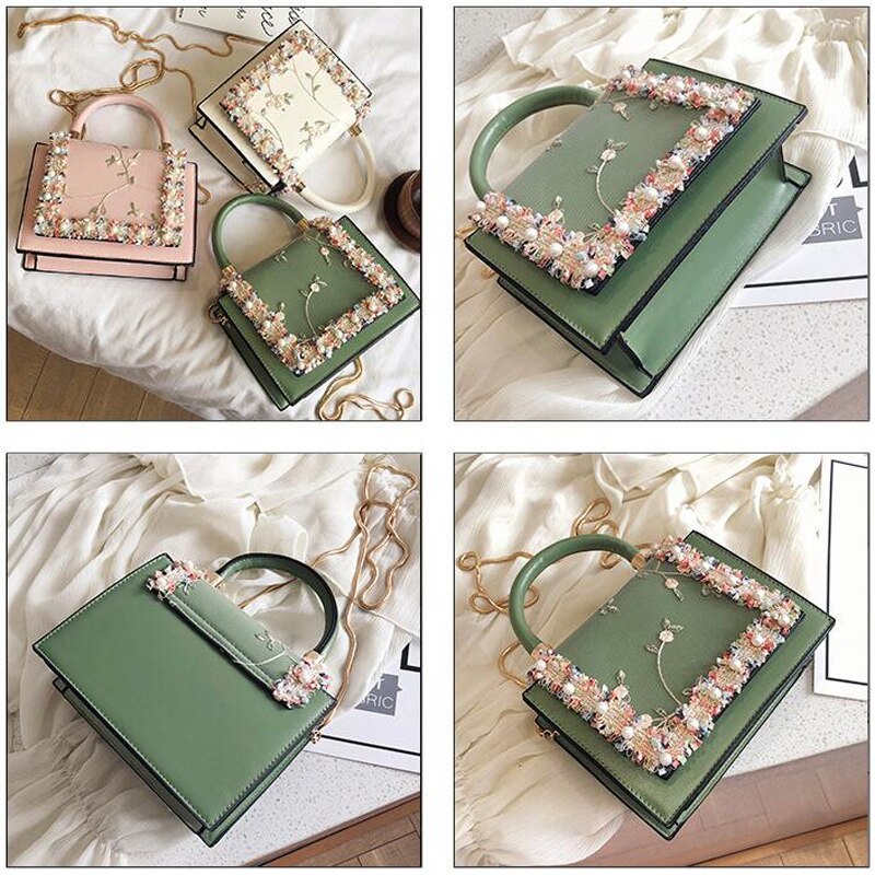 Vintage Flower Lace Handbag