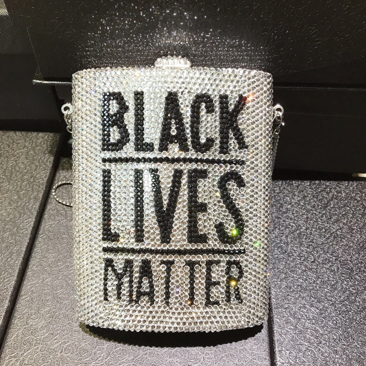 Glam BLM Diamond Clutch