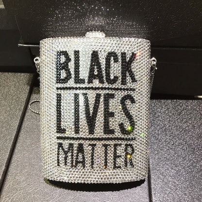 Glam BLM Diamond Clutch - BAGMODA