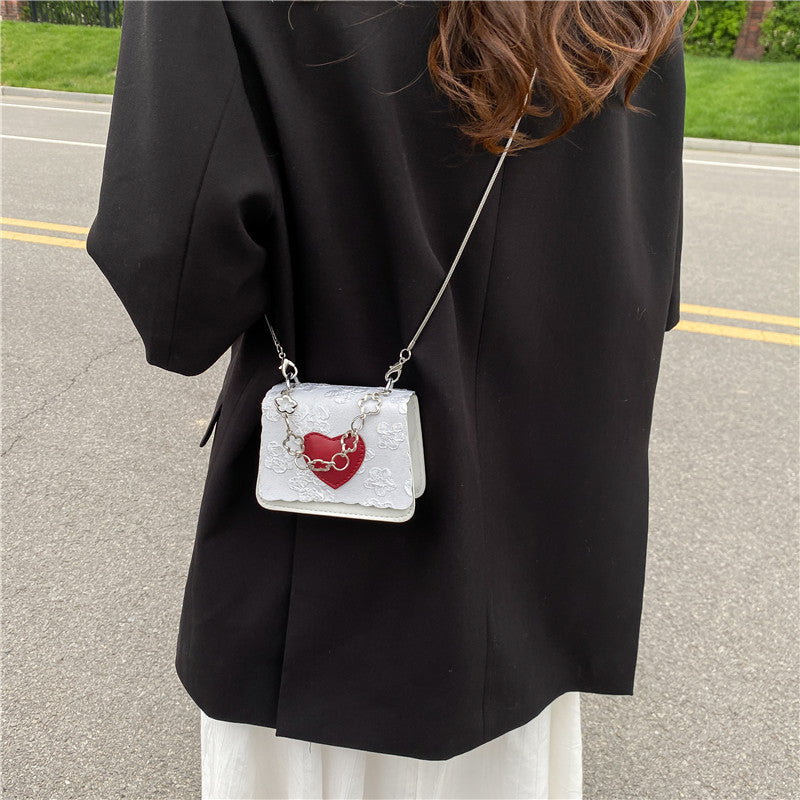 Peach Heart small square